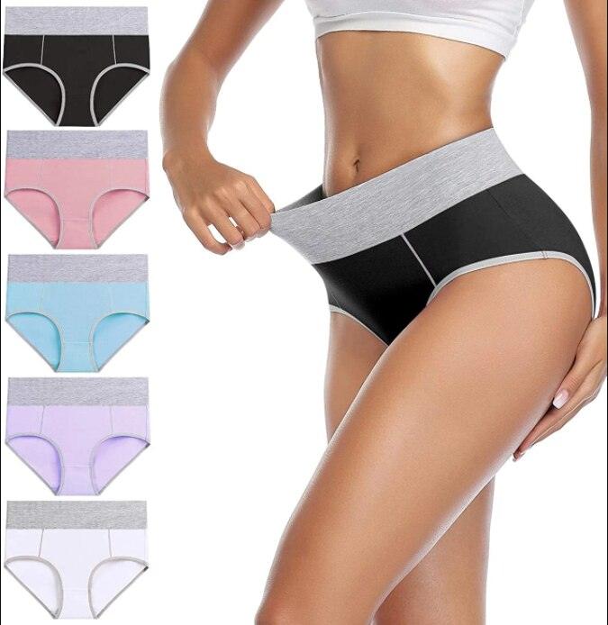 Women's Cotton High Waist Panties LOT OF 5 - Glade™ My American Store