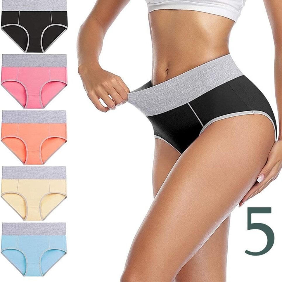 Women's Cotton High Waist Panties LOT OF 5 - Glade™ My American Store